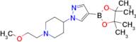 1-(2-Methoxyethyl)-4-(4-(4,4,5,5-tetramethyl-1,3,2-dioxaborolan-2-yl)-1H-pyrazol-1-yl)piperidine