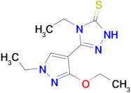 3-(3-ethoxy-1-ethyl-1H-pyrazol-4-yl)-4-ethyl-4,5-dihydro-1H-1,2,4-triazole-5-thione