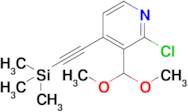 2-Chloro-3-(dimethoxymethyl)-4-((trimethylsilyl)ethynyl)pyridine