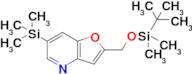 2-(((Tert-butyldimethylsilyl)oxy)methyl)-6-(trimethylsilyl)furo[3,2-b]pyridine