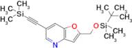 2-(((Tert-butyldimethylsilyl)oxy)methyl)-6-((trimethylsilyl)ethynyl)furo[3,2-b]pyridine