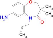 5-Allyl-7-amino-3,3-dimethyl-2,3-dihydrobenzo[b][1,4]oxazepin-4(5H)-one