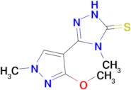 3-(3-methoxy-1-methyl-1H-pyrazol-4-yl)-4-methyl-4,5-dihydro-1H-1,2,4-triazole-5-thione