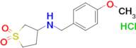 3-((4-Methoxybenzyl)amino)tetrahydrothiophene 1,1-dioxide hydrochloride