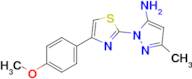 1-(4-(4-Methoxyphenyl)thiazol-2-yl)-3-methyl-1H-pyrazol-5-amine