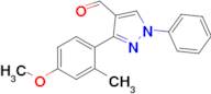 3-(4-Methoxy-2-methylphenyl)-1-phenyl-1H-pyrazole-4-carbaldehyde