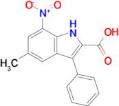 5-Methyl-7-nitro-3-phenyl-1H-indole-2-carboxylic acid