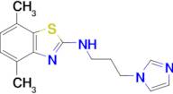 N-(3-(1H-imidazol-1-yl)propyl)-4,7-dimethylbenzo[d]thiazol-2-amine