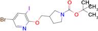 Tert-butyl 3-(((5-bromo-3-iodopyridin-2-yl)oxy)methyl)pyrrolidine-1-carboxylate