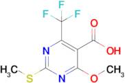 4-Methoxy-2-(methylthio)-6-(trifluoromethyl)pyrimidine-5-carboxylic acid