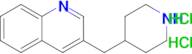 3-(Piperidin-4-ylmethyl)quinoline dihydrochloride