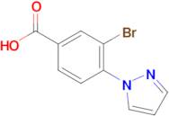 3-Bromo-4-(1H-pyrazol-1-yl)benzoic acid