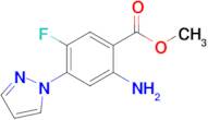 Methyl 2-amino-5-fluoro-4-(1H-pyrazol-1-yl)benzoate