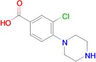 3-Chloro-4-(piperazin-1-yl)benzoic acid