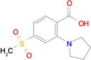 4-(Methylsulfonyl)-2-(pyrrolidin-1-yl)benzoic acid