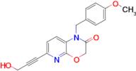 6-(3-Hydroxyprop-1-yn-1-yl)-1-(4-methoxybenzyl)-1H-pyrido[2,3-b][1,4]oxazin-2(3H)-one
