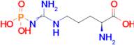 (2S)-2-amino-5-(N''-phosphonocarbamimidamido)pentanoic acid