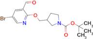 Tert-butyl 3-(((5-bromo-3-formylpyridin-2-yl)oxy)methyl)pyrrolidine-1-carboxylate