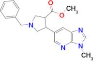 Methyl 1-benzyl-4-(3-methyl-3H-imidazo[4,5-b]pyridin-6-yl)pyrrolidine-3-carboxylate