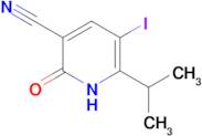 5-iodo-2-oxo-6-(propan-2-yl)-1,2-dihydropyridine-3-carbonitrile