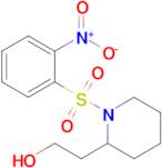 2-(1-((2-Nitrophenyl)sulfonyl)piperidin-2-yl)ethan-1-ol