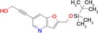 3-(2-(((Tert-butyldimethylsilyl)oxy)methyl)furo[3,2-b]pyridin-6-yl)prop-2-yn-1-ol