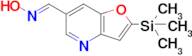 (E)-2-(trimethylsilyl)furo[3,2-b]pyridine-6-carbaldehyde oxime