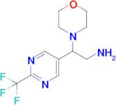 2-Morpholino-2-(2-(trifluoromethyl)pyrimidin-5-yl)ethan-1-amine