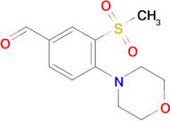 3-(Methylsulfonyl)-4-morpholinobenzaldehyde