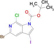 Tert-butyl 5-bromo-7-chloro-3-iodo-1H-pyrrolo[2,3-c]pyridine-1-carboxylate
