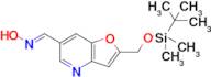 (E)-2-(((tert-butyldimethylsilyl)oxy)methyl)furo[3,2-b]pyridine-6-carbaldehyde oxime