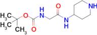 Tert-butyl (2-oxo-2-(piperidin-4-ylamino)ethyl)carbamate