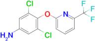 3,5-Dichloro-4-((6-(trifluoromethyl)pyridin-2-yl)oxy)aniline