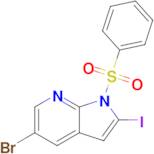 5-Bromo-2-iodo-1-(phenylsulfonyl)-1H-pyrrolo[2,3-b]pyridine