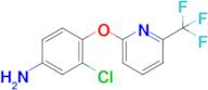 3-Chloro-4-((6-(trifluoromethyl)pyridin-2-yl)oxy)aniline