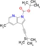 Tert-butyl 5-methyl-3-((trimethylsilyl)ethynyl)-1H-pyrrolo[2,3-b]pyridine-1-carboxylate