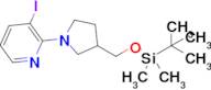 2-(3-(((Tert-butyldimethylsilyl)oxy)methyl)pyrrolidin-1-yl)-3-iodopyridine