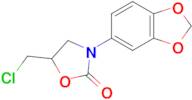 3-(Benzo[d][1,3]dioxol-5-yl)-5-(chloromethyl)oxazolidin-2-one