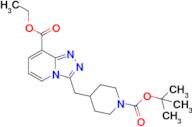 Ethyl 3-((1-(tert-butoxycarbonyl)piperidin-4-yl)methyl)-[1,2,4]triazolo[4,3-a]pyridine-8-carboxylate