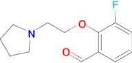 3-Fluoro-2-(2-(pyrrolidin-1-yl)ethoxy)benzaldehyde