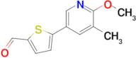 5-(6-Methoxy-5-methylpyridin-3-yl)thiophene-2-carbaldehyde