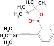 Trimethyl((2-(4,4,5,5-tetramethyl-1,3,2-dioxaborolan-2-yl)phenyl)ethynyl)silane