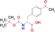 (R)-3-(4-acetylphenyl)-2-((tert-butoxycarbonyl)amino)propanoic acid