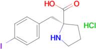 (S)-2-(4-iodobenzyl)pyrrolidine-2-carboxylic acid hydrochloride