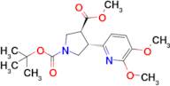 1-(Tert-butyl) 3-methyl (3S,4S)-4-(5,6-dimethoxypyridin-2-yl)pyrrolidine-1,3-dicarboxylate