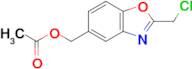 (2-(Chloromethyl)benzo[d]oxazol-5-yl)methyl acetate