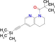 2,2-Dimethyl-1-(6-((trimethylsilyl)ethynyl)-3,4-dihydro-1,8-naphthyridin-1(2H)-yl)propan-1-one