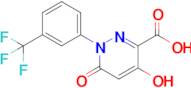 4-Hydroxy-6-oxo-1-(3-(trifluoromethyl)phenyl)-1,6-dihydropyridazine-3-carboxylic acid
