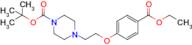 Tert-butyl 4-(2-(4-(ethoxycarbonyl)phenoxy)ethyl)piperazine-1-carboxylate