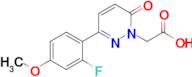 2-(3-(2-Fluoro-4-methoxyphenyl)-6-oxopyridazin-1(6H)-yl)acetic acid